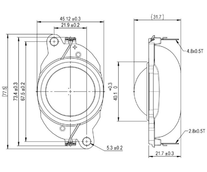 OX32SC00-08 PEERLESS BY TYMPHANY 1¼" TETORON DOME TWEETER OPEN - Image 4